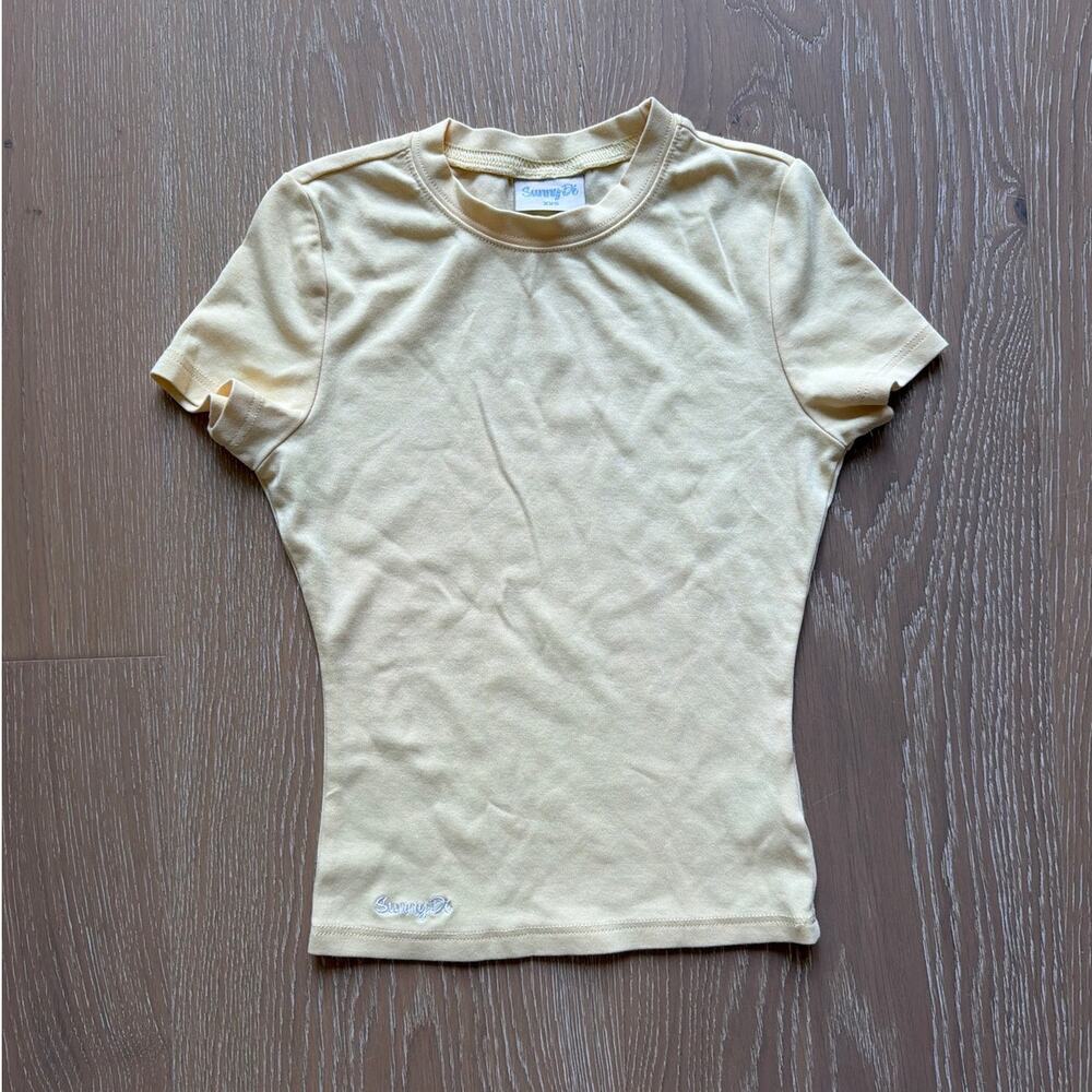 Sunny De Mini Baby Tee Size XXS Yellow